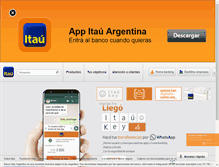 Tablet Screenshot of itau.com.ar